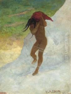 Indian Carrying Home The Kill by George Forest De Brush