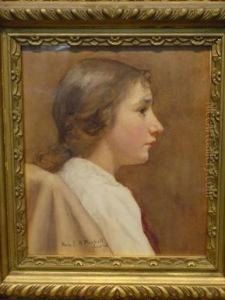 Portrait Of A Young Girl by George Forest De Brush