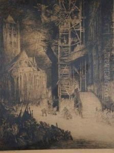 Le Dragon Sur Beffroi by Jules De Bruycker