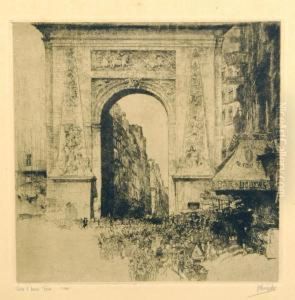 Porte Saint-denis A Paris by Jules De Bruycker