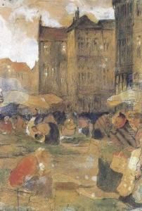 Marktdag Te Gent by Jules De Bruycker