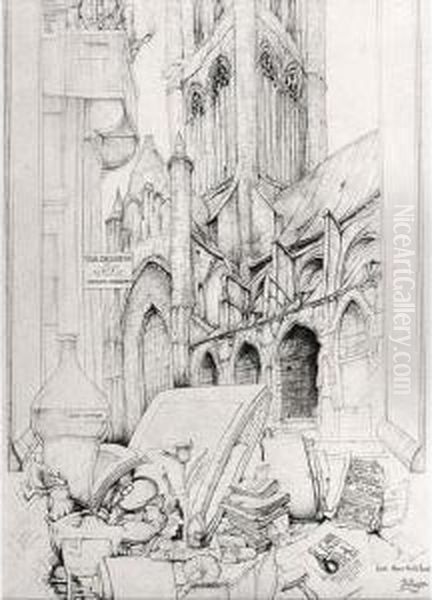 L'eglise De St. Nicolas Gand - view 1