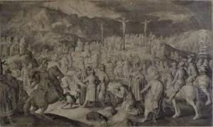 La Crucifixion by Nicolaes De Bruyn