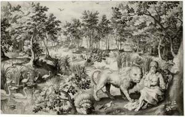 St. Jerome In A Landscape - view 1