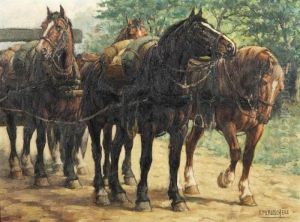 Four-in-hand by Constant De Busschere