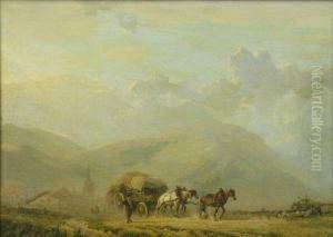 Haycart by Alfred Edouard De Bylandt