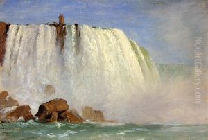 Study for "Under Niagara" by Frederic Edwin Church