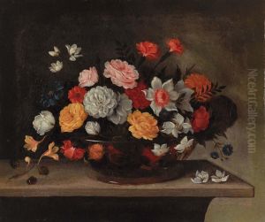 Natura Morta Di Fiori by Pedro de Camprobin