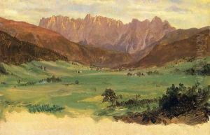 Hinter Schonau and Reiteralp Mountains, Bavaria by Frederic Edwin Church