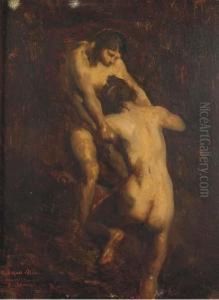 Inscrit 'd'apres Milet Musee .... E. Chamail...1860' (en Bas Adroite)