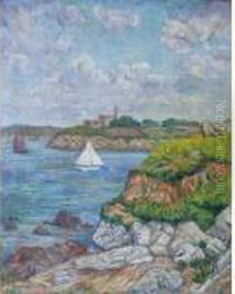Chamaillard Ernest Henri Ponthier De : "bateaux Pres De La Cote Bretonne" - view 1