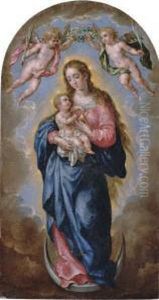 The Madonna And Child In Glory by Hendrick De Clerck