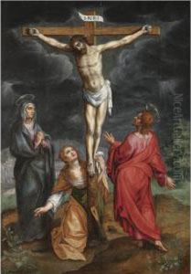 The Crucifixion by Hendrick De Clerck