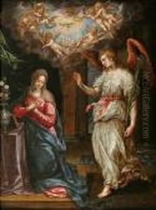 The Annuciation by Hendrick De Clerck