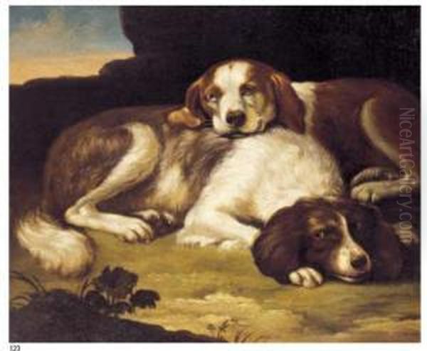 Natura Morta Con Due Spaniels - view 1