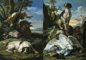 Pair Of Works: Hunting Still Lifes. Pair Of Works: Hunting Still Lifes.