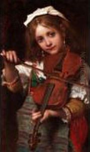 The Young Violinist by Pierre-Louis-Joseph de Coninck