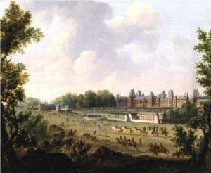 A View Of The Royal Palace Of Fontainebleau