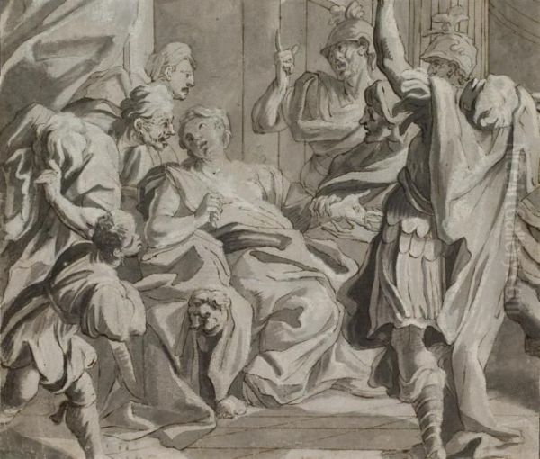 Lucrece Reclamant Vengeance Contre Tarquin Devant Son Pere Et Son Mari - view 1