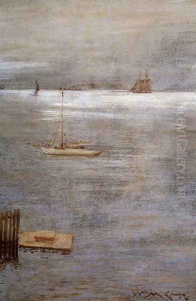 Sailboat At Anchor - view 1