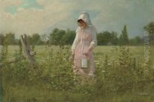 A Thoughtful Moment by De Scott Evans