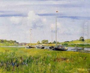 At The Boat Landing by William Merritt Chase