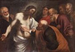 The Incredulity Of Saint Thomas by Orazio De Ferrari