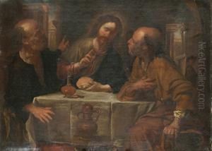 Supper At Emmaus by Orazio De Ferrari