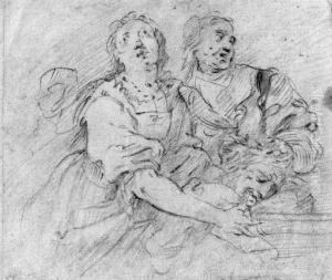 Judith With The Head Of Holofernes by Orazio De Ferrari