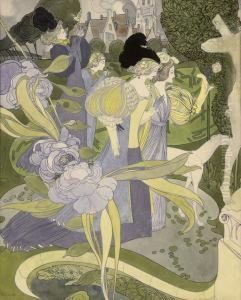A Walk In The Garden by Georges de Feure
