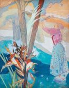 Femme Aux Fleurs by Georges de Feure