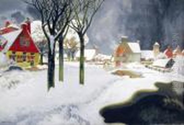 Paysage Hollandais Sous La Neige - view 1