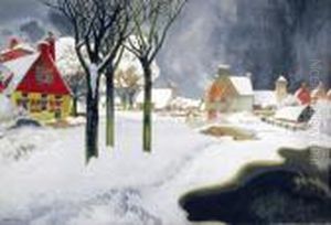 Paysage Hollandais Sous La Neige by Georges de Feure