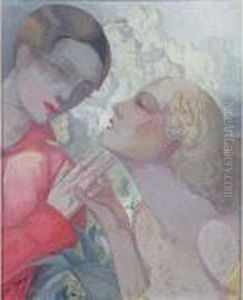 <les Deux Amies>. by Georges de Feure