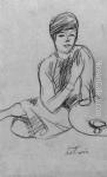 Sitzende Frau - view 1