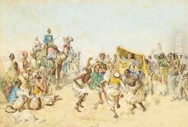 An Arab Celebration In The Desert - view 1