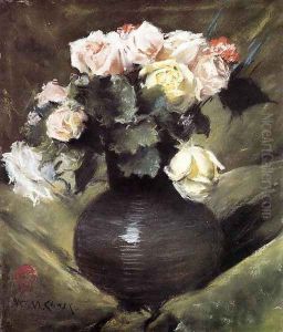Flowers (or Roses) by William Merritt Chase