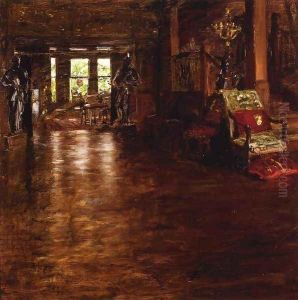 Interior Oak Manor by William Merritt Chase