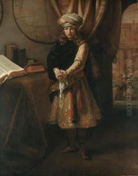 Joseph Weeping In His Room, His Brothers Beyond - view 1