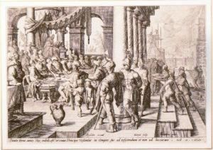 Banchetto by Andries Jacobsz. Stock