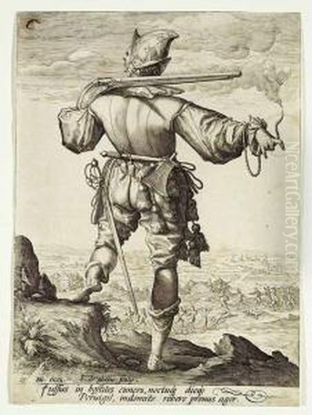 Copper-engraving, 1587 After H - view 1