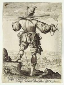 Copper-engraving, 1587 After H by Andries Jacobsz. Stock