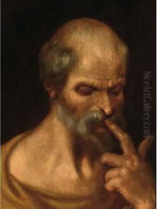 A Saint, Possibly Saint Peter by Andries Jacobsz. Stock