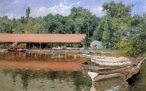 Boat House Prospect Park by William Merritt Chase