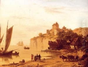 La Falaise Et Le Chateau De Tancarville