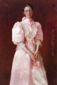 Study In Pink Aka Portrait Of Mrs Robert P McDougal by William Merritt Chase