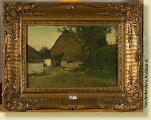 Cour De Ferme Animee by Jean-Baptiste De Greef