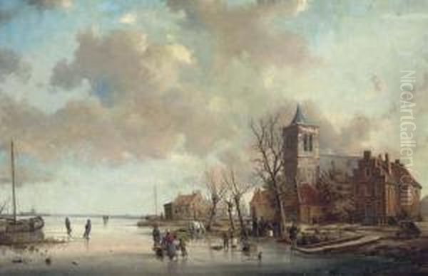 View On A Canal Near Gouda - view 1