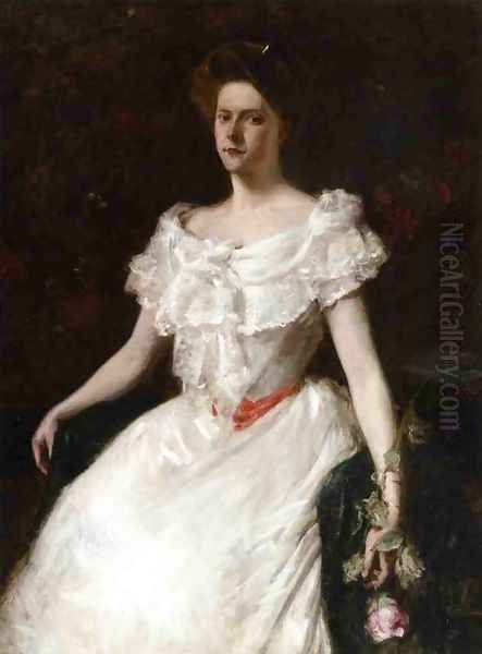 Lady With A Rose - view 1