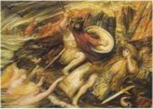 La Mort De Siegfried by Henri De Groux